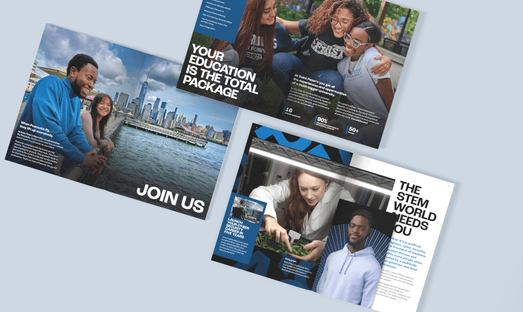 Saint Peter's University Viewbook Spreads