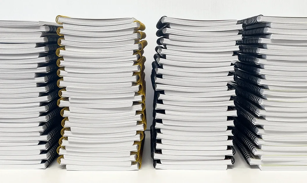 Stacks of mental health journals