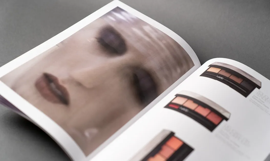 Juxtaposition of portrait photography and product shots