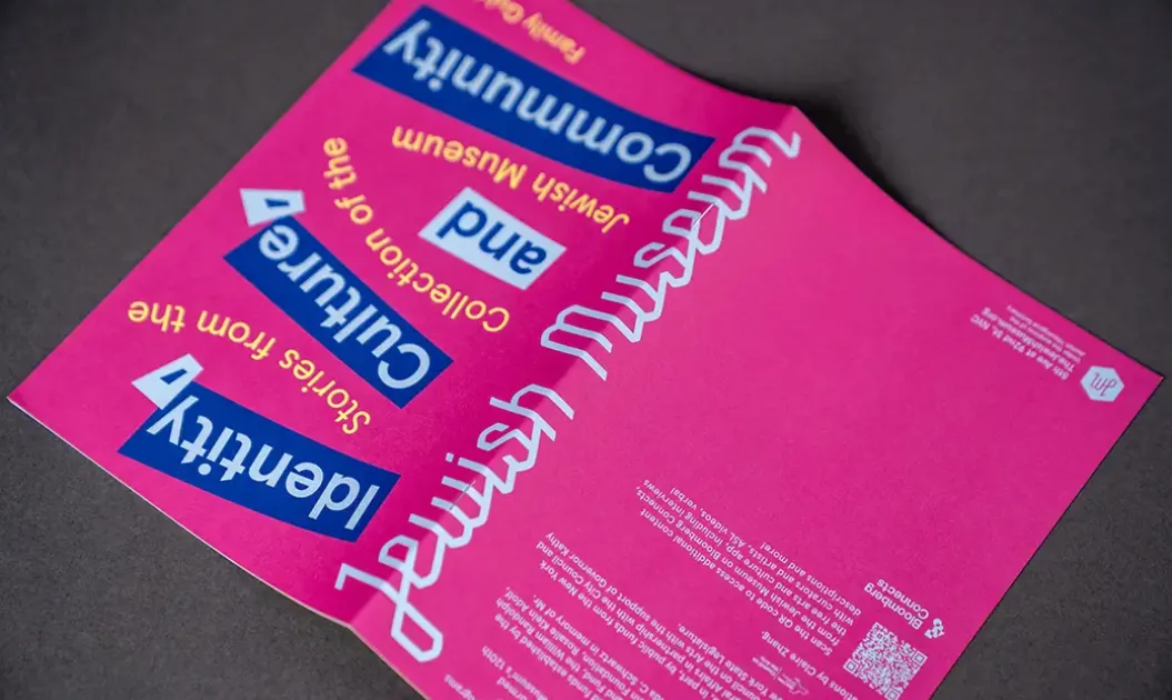 Bright color on Accent Opaque Paper Jewish Museum piece