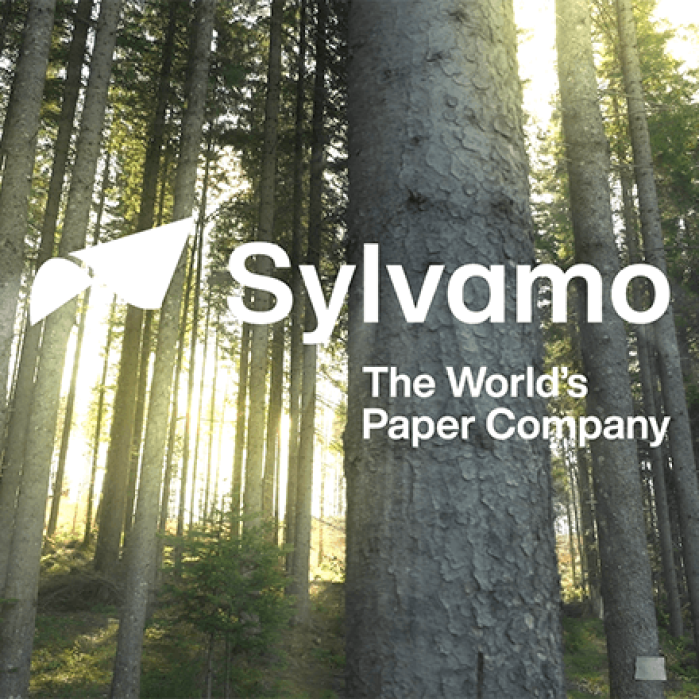 Forest with Sylvamo logo overlaid on the image